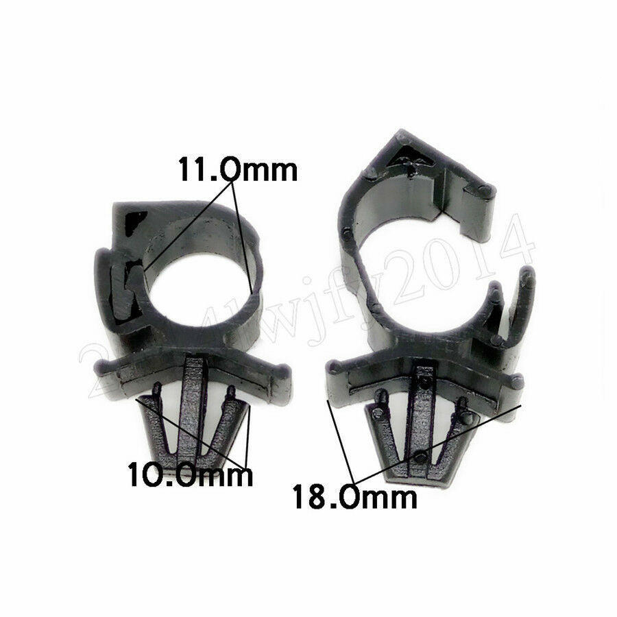 100x Car Wiring Harness Fastener Auto Wire Cable Fixed Clips Tie Wrap Clamp Kit