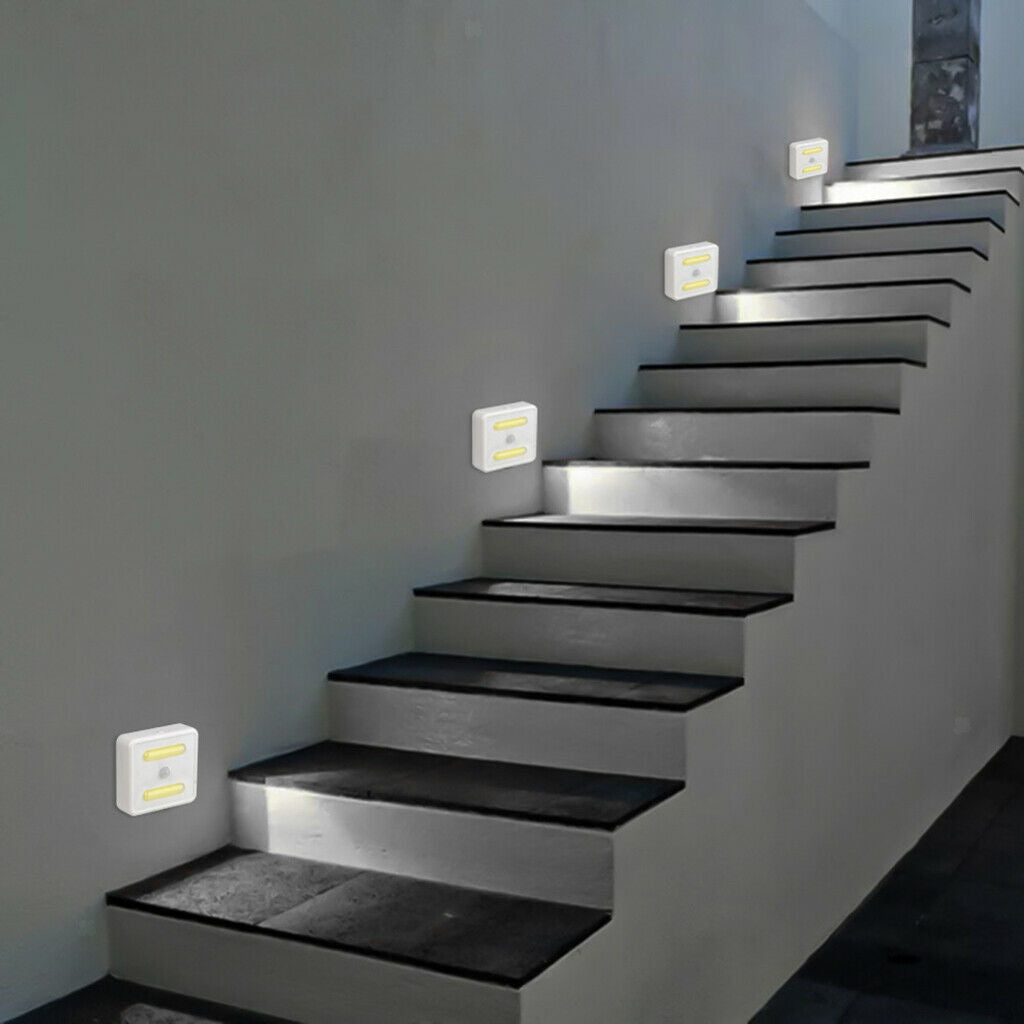 3V Battery Operated LED Light Motion Sensor Cabinet Night Light for Bathroom