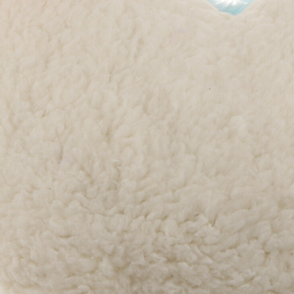 Super Soft Heart-shaped Throw Pillow Home Sofa Car Decorative Pillow Blue+White