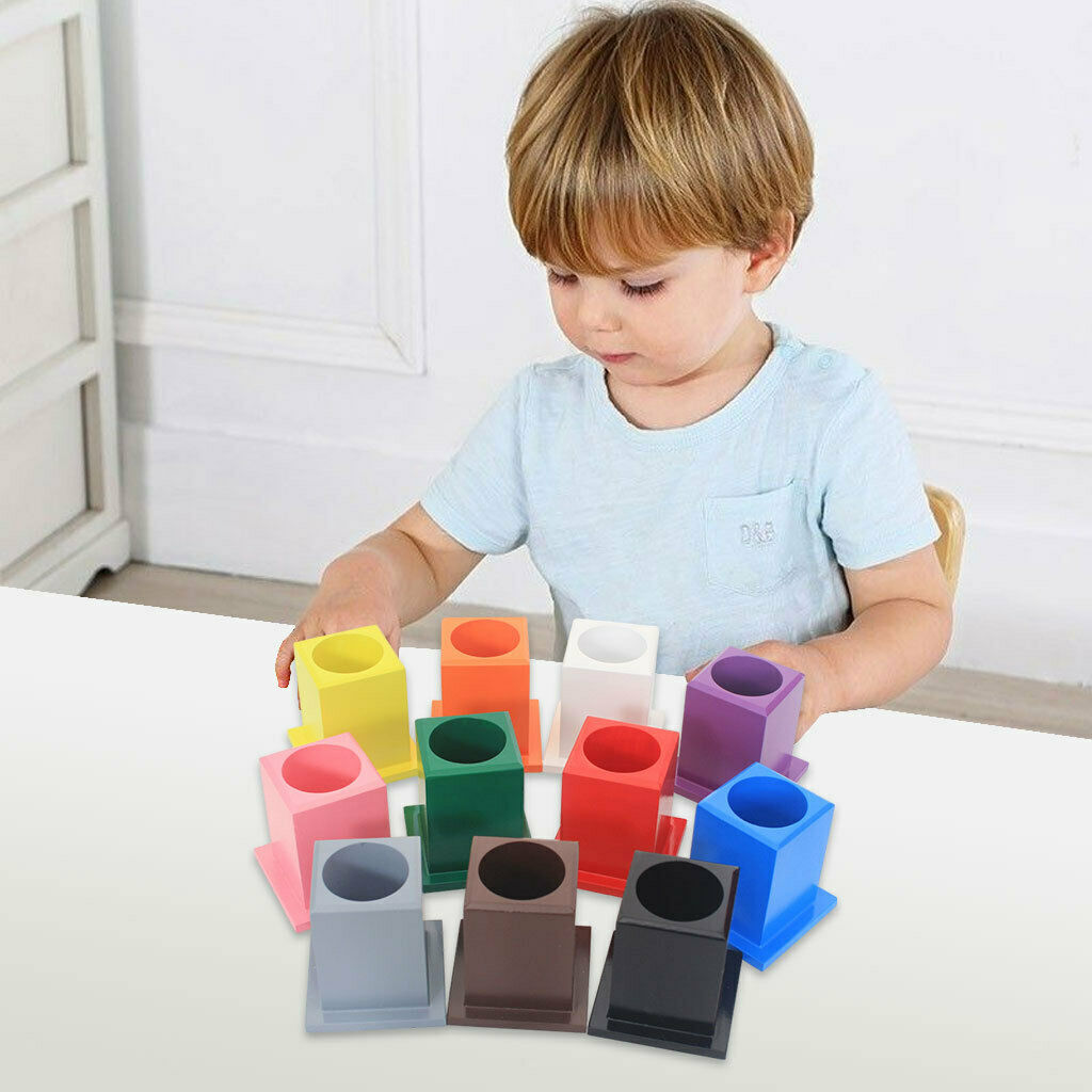 11Pcs Wooden Pen Holder for Student School Supplies Home Office Accessories