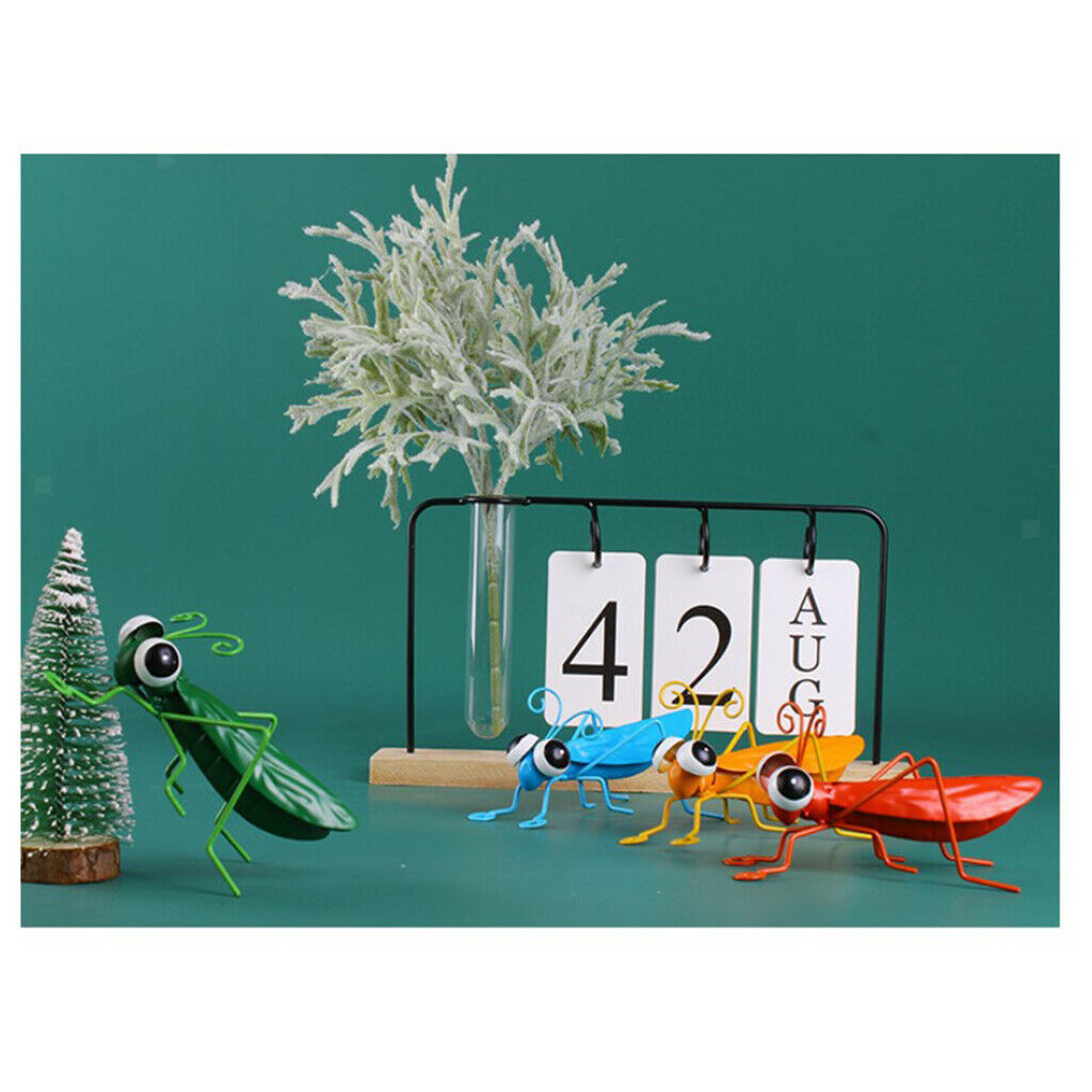 Metal Locust Ornament Landscape Decor Tropical Creative Porch green