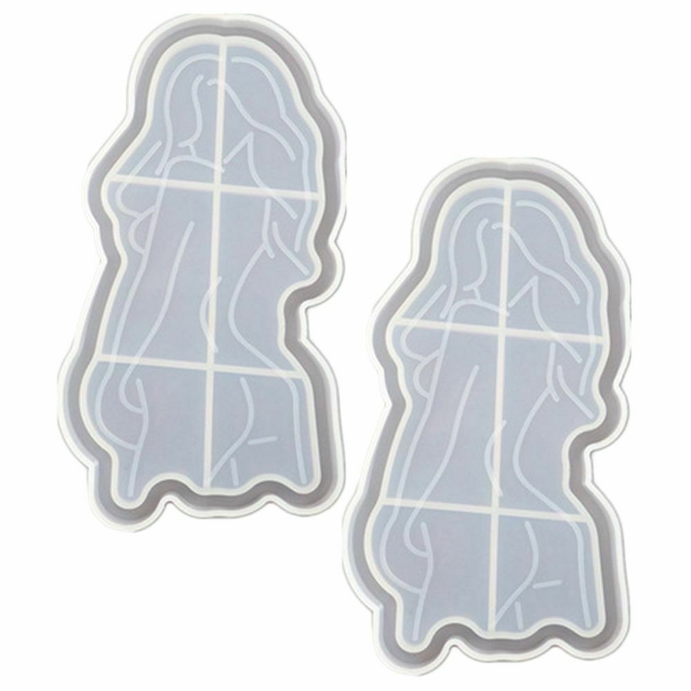 Pendant Agate Cup Mad Women Body Silicone Cup Coaster Mold Candle Holder mould