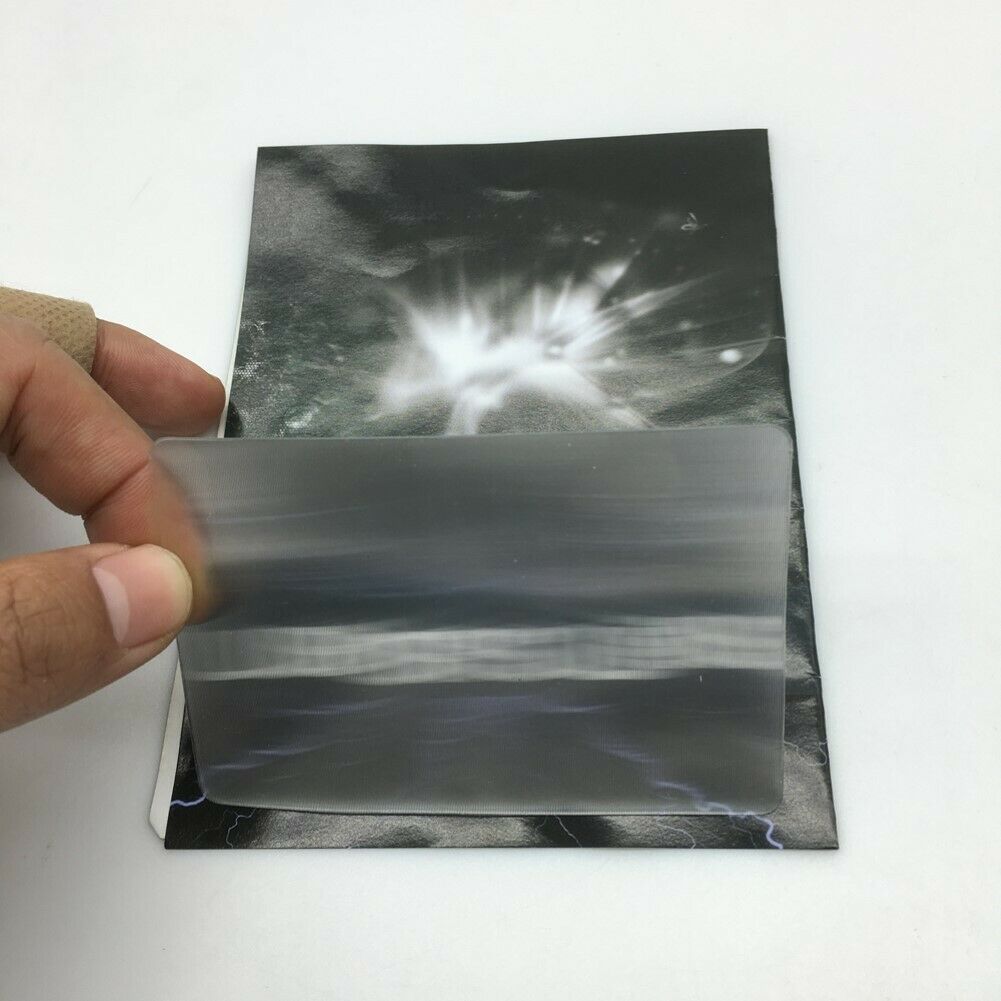 2Pcs Lubors Lens Gimmick Card with Pen Close up  Stage Illusions Props Safe