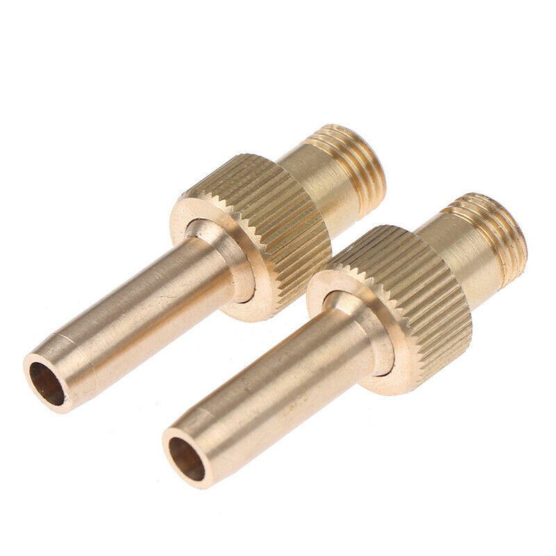 2Pc M10 Male Thread Brass Micro Pure Jet Straight Water Fountain Nozzles .l8