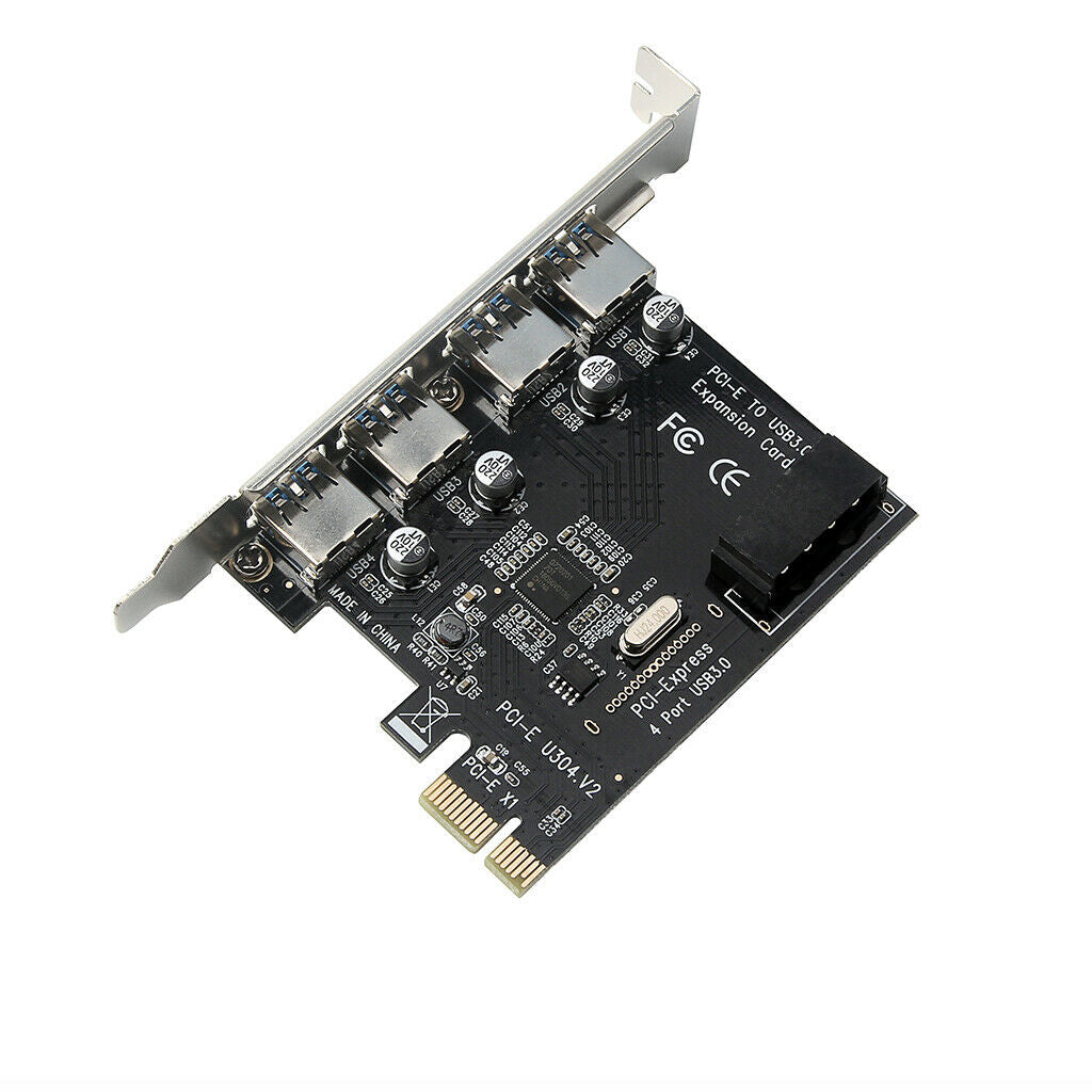 PCI-E to USB3.0 5Gbps Expansion Adapter Card Rear 4Port NEC Chip NEC720201