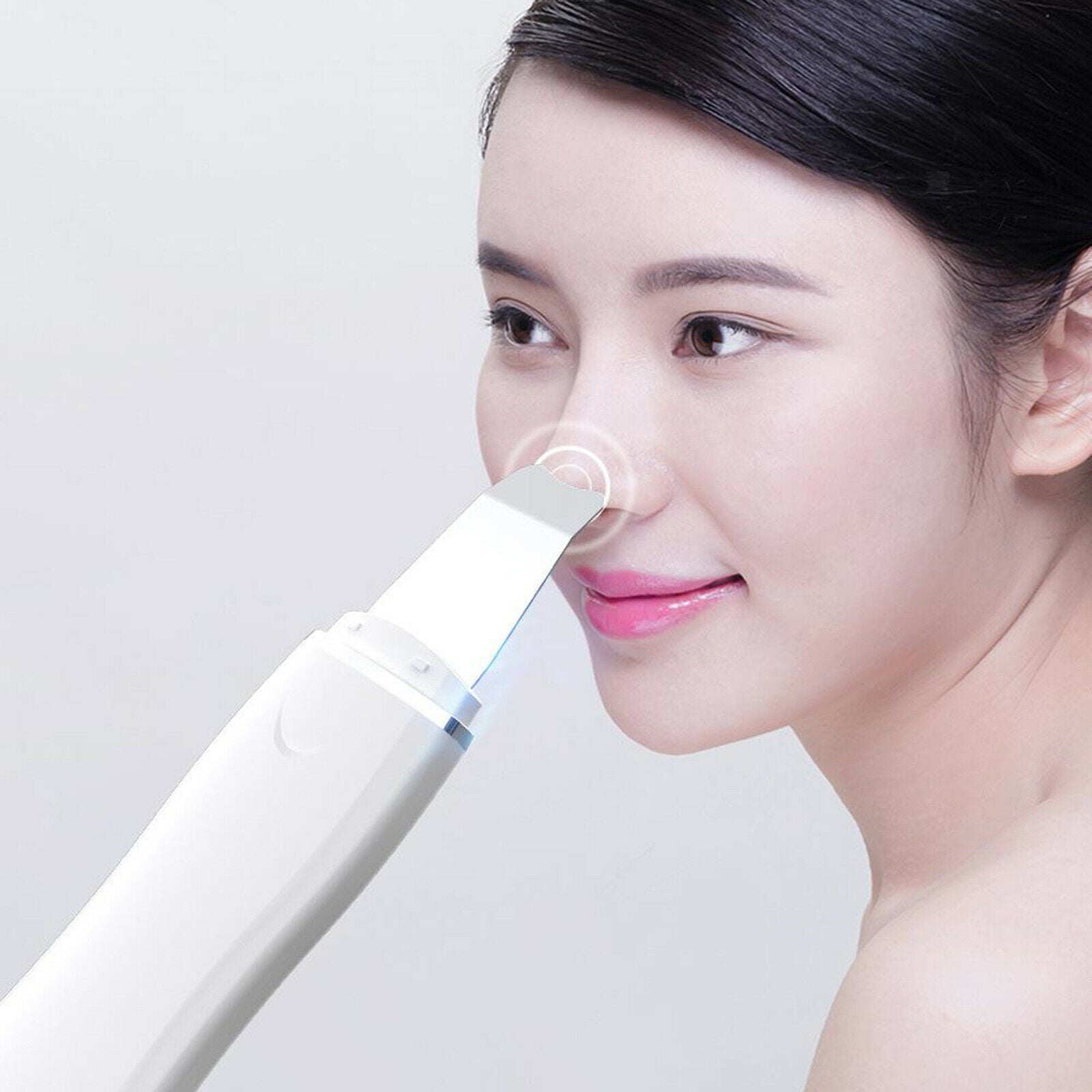 Electric Ion Ultrasonic Skin Scrubber Facial Spatula Cleaner Pore Peeling
