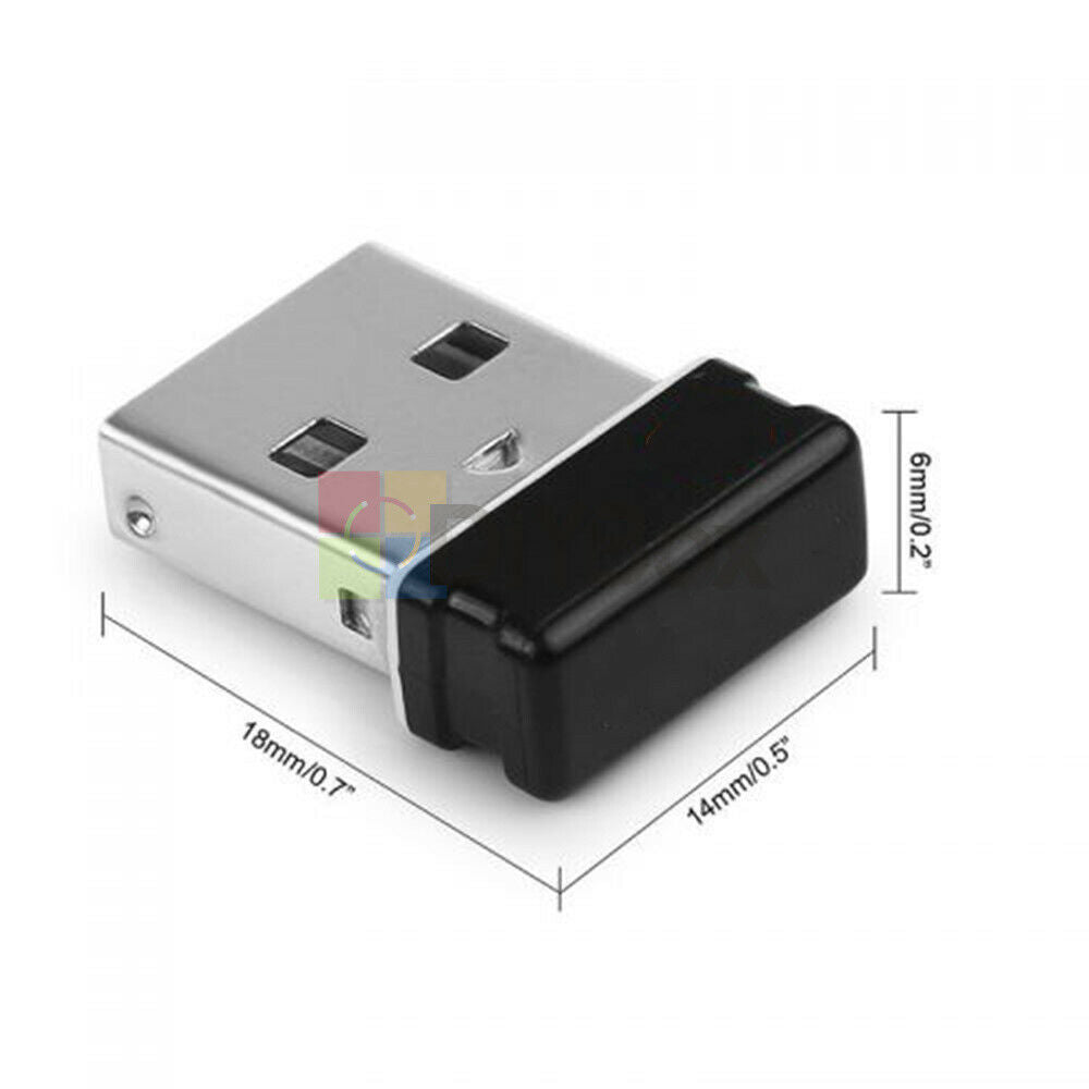 2.4 GHz Nano Receiver Dongle 6 Channel Fit for Wireless Keyboard Mouse