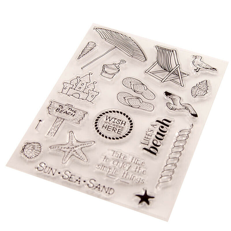 Clear stamps Sea Travel to beach rubber Silicone stamps Scrapbooking craf.l8