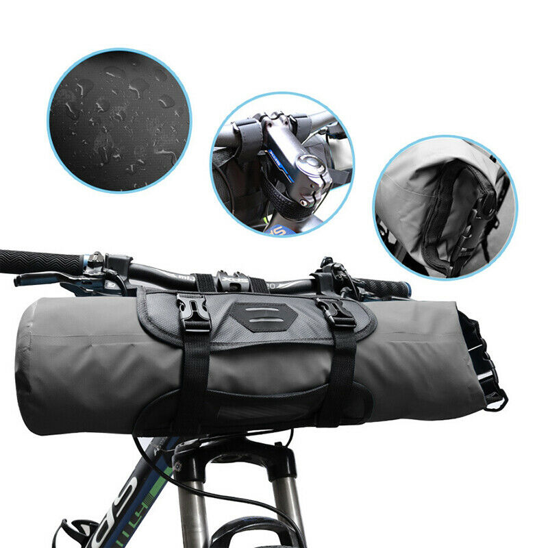 Waterproof Bicycle Front Handlebar Bag Saddlebag Barrel Cycling Storage Package