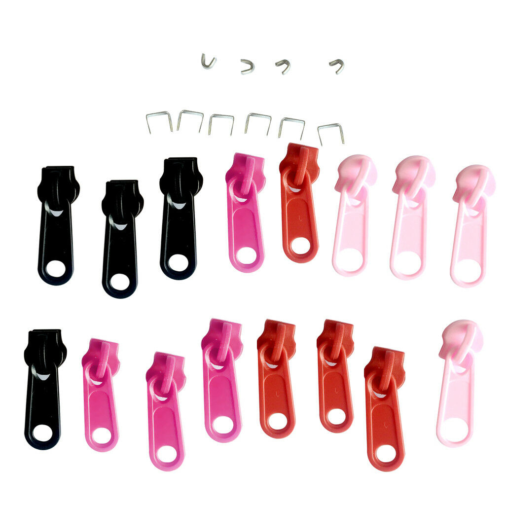 44pcs Zipper Fix Repair Kit Zip Slider Stop Rescue Replacement Fix Your Own