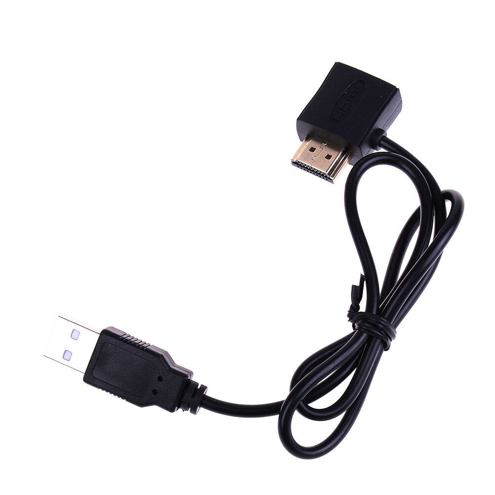 HDMI male to female connector + USB 2.0 charger cable spliter adapter exteDEAU