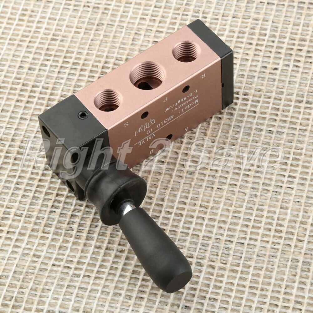 5 Way PT 3/8" Port Hand Pull Pneumatic Mechanical Valve 4H310-10 Direct Acting