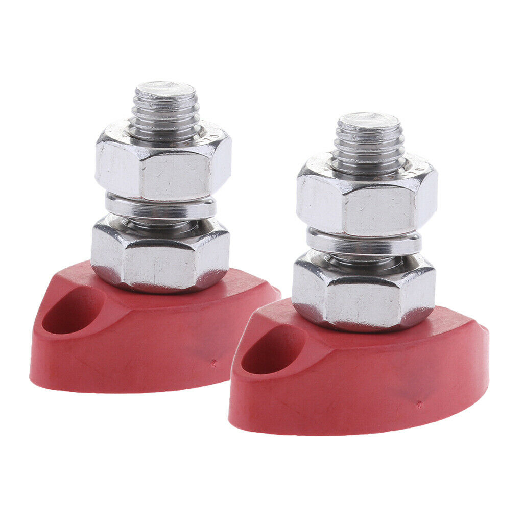 Lots 2 Replacement Junction Block Post Stainless Steel Terminal Stud 8mm M8