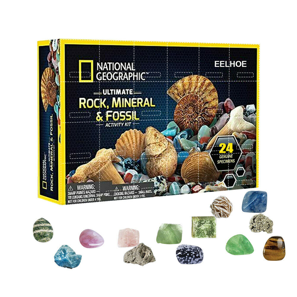 Christmas Advent Calendar Mineral Gift Box Funny Early Childhood Education Toys