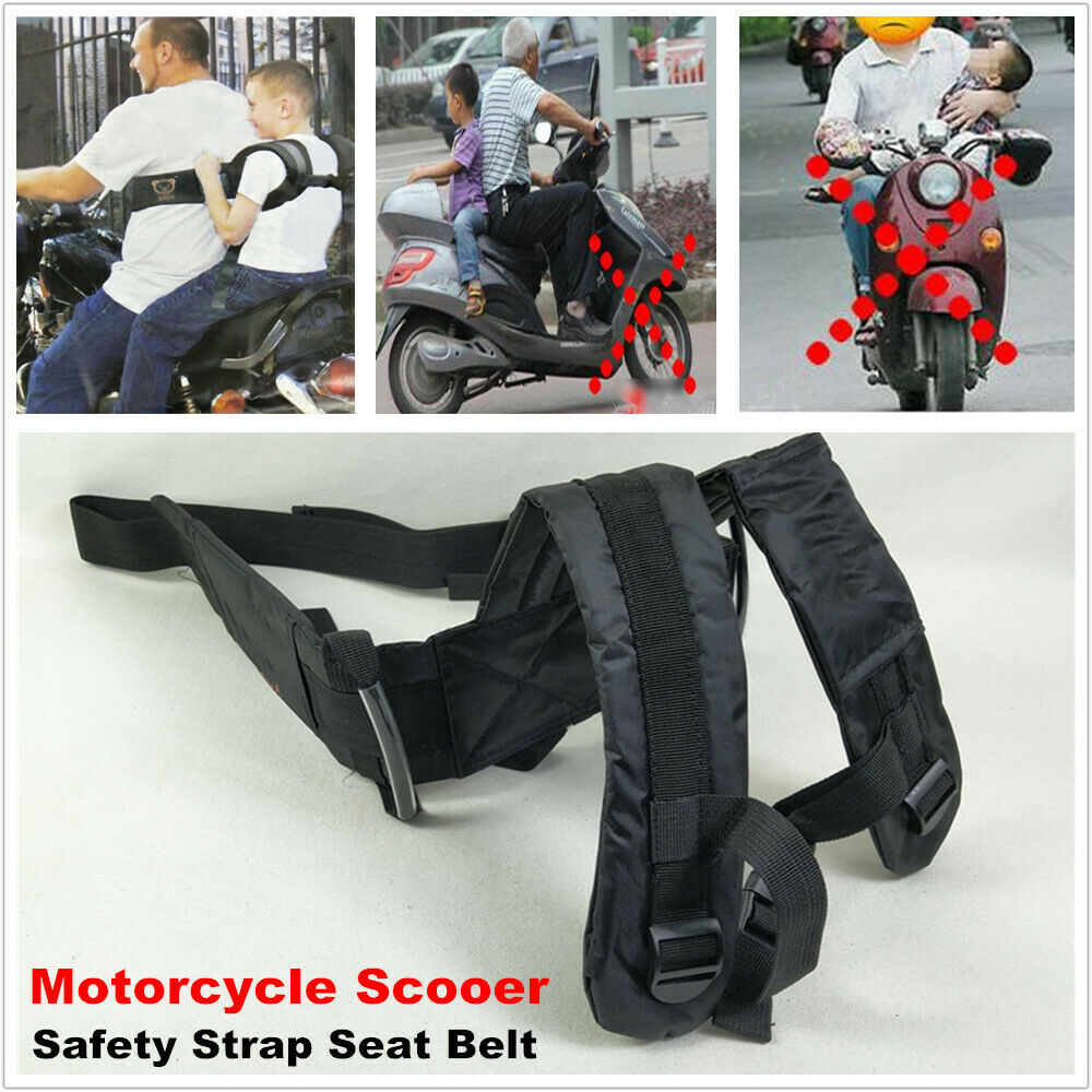 Motorcycle Scooter Child Kid Safety Belt Strap Baby Riding Protect 1-12 Year Old