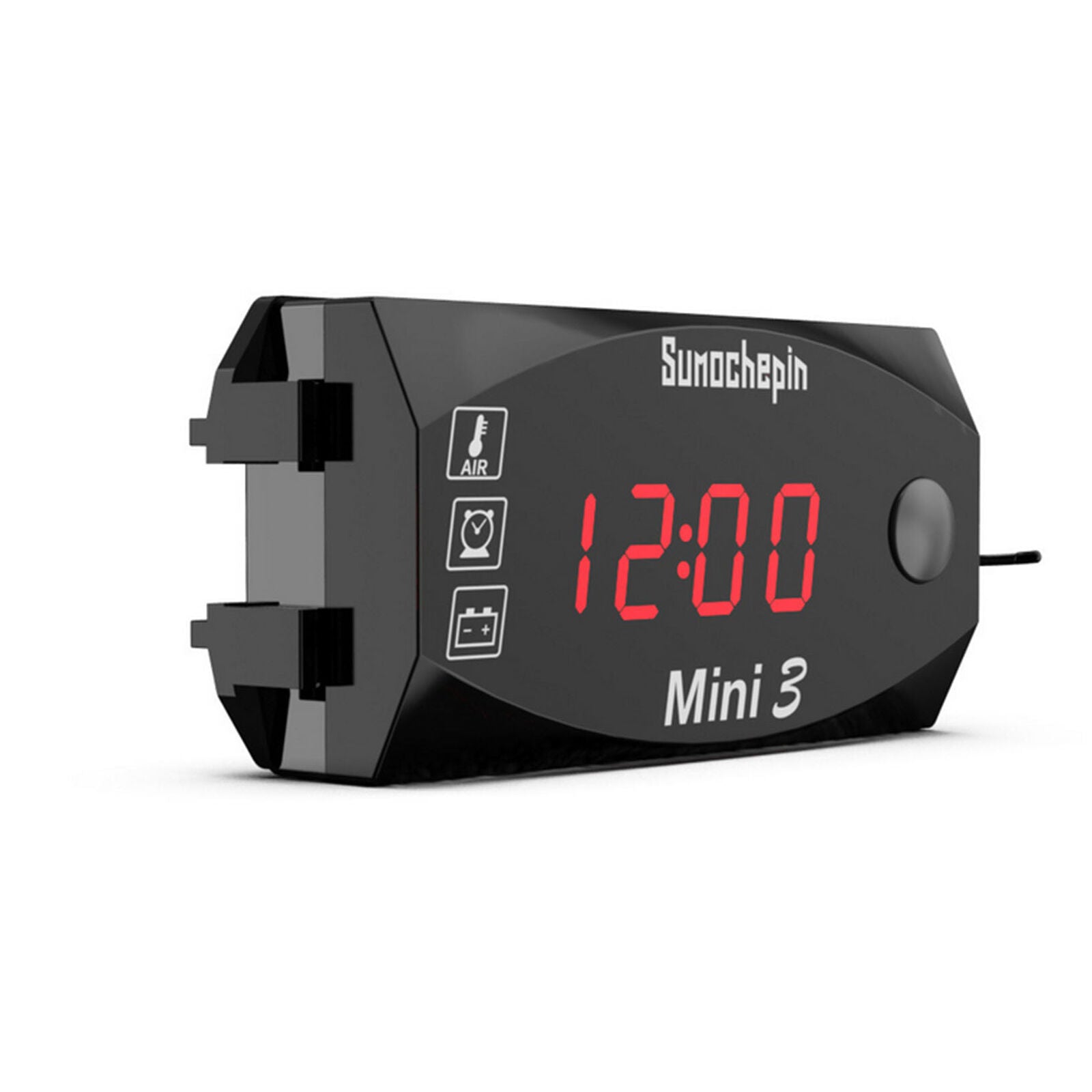 Automotive car digital clock LCD thermometer voltage tester voltmeter 12V