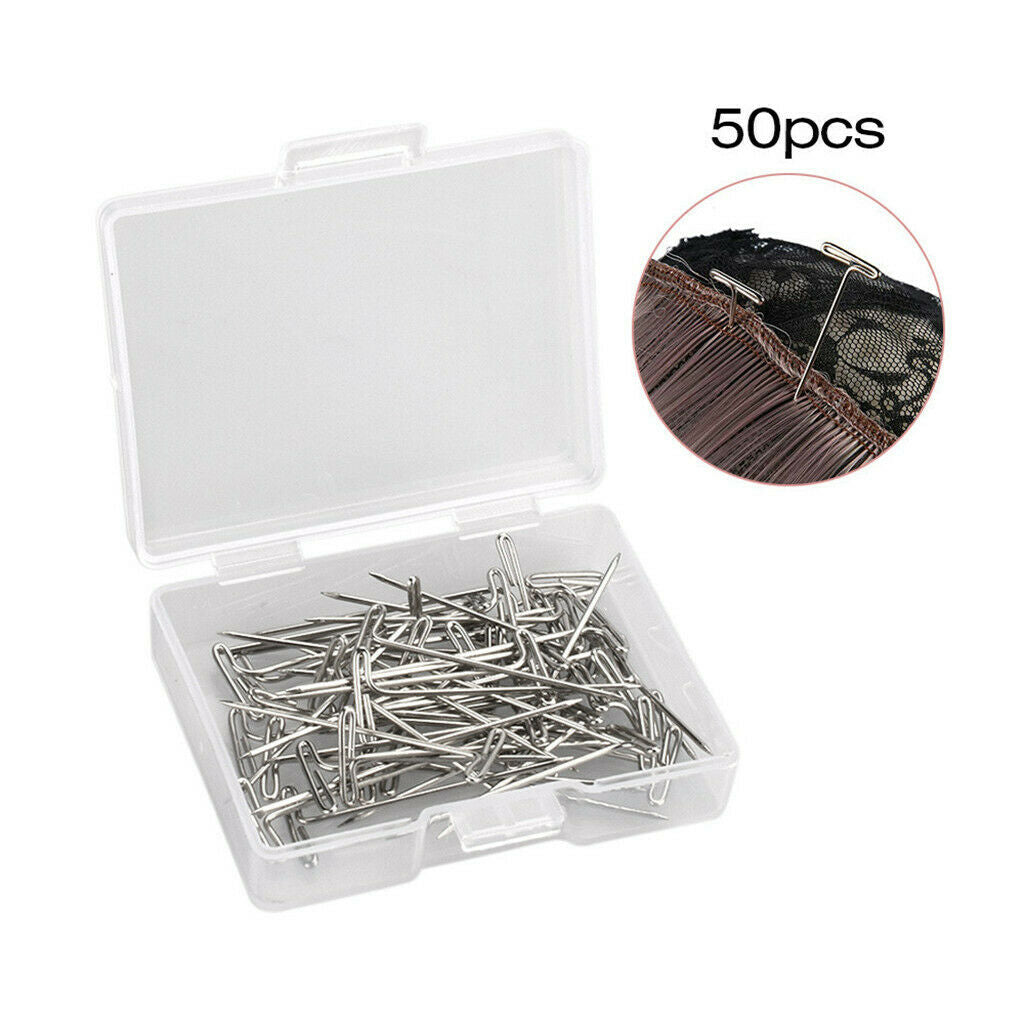Steel T-pins 1.2 inch for Blocking Knitting, Modelling and Crafts, Wig Making
