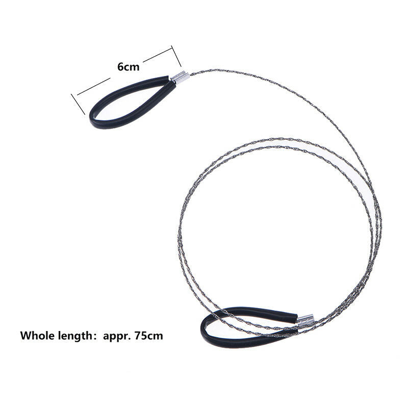 Lightweght Stainless Steel Wire Saw Outdoor Survival ToolKit Survival Saw Gea Kt