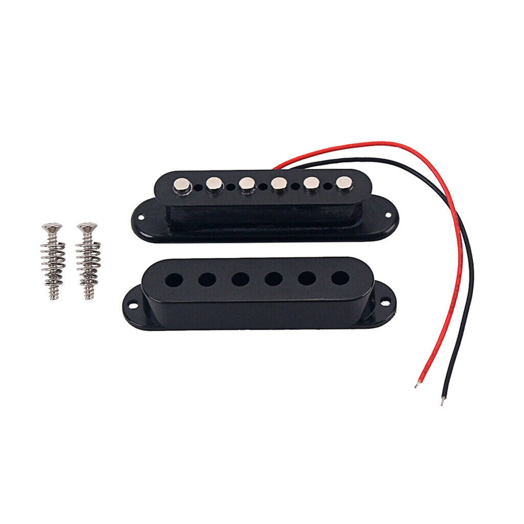50mm Single Coil Pickup Middle Pickup for ST Electric Guitar Parts Black