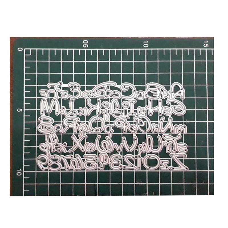 Letters Number Metal Cutting Dies Stencil DIY Scrapbooking Album Paper Template