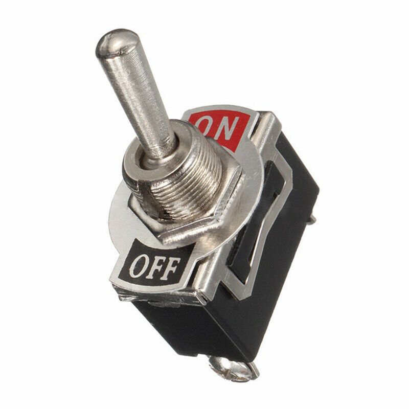 5X Toggle Switch 12V 24V 220V 230V 10A Flick ON OFF 2 Pole for Car Truck Boat