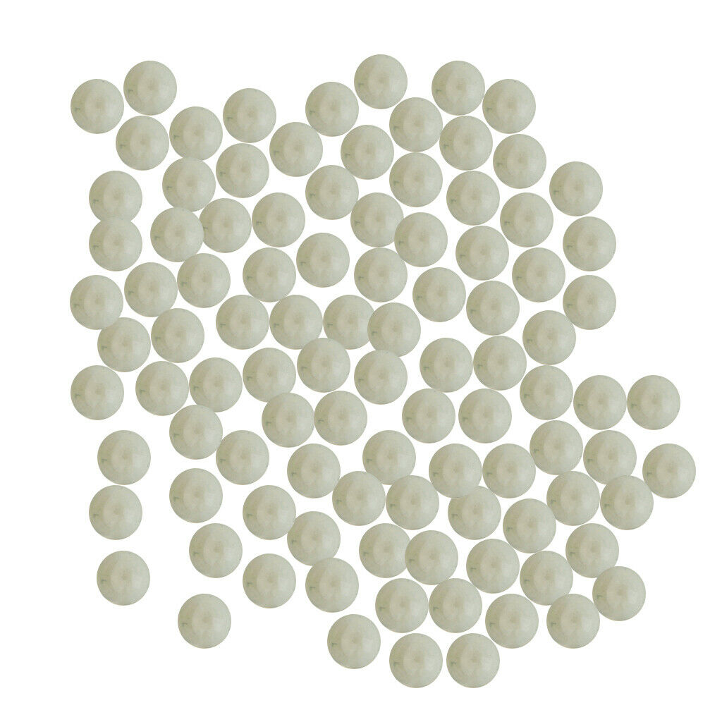 100PC Round Transparent Glass Marbles Clear for Filling Vases Aquarium Decor