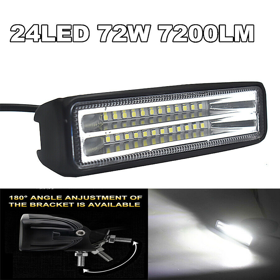7200LM Car LED Work Light For Boat Truck Driving ATV UTE 4WD SUV Motorcycles etc