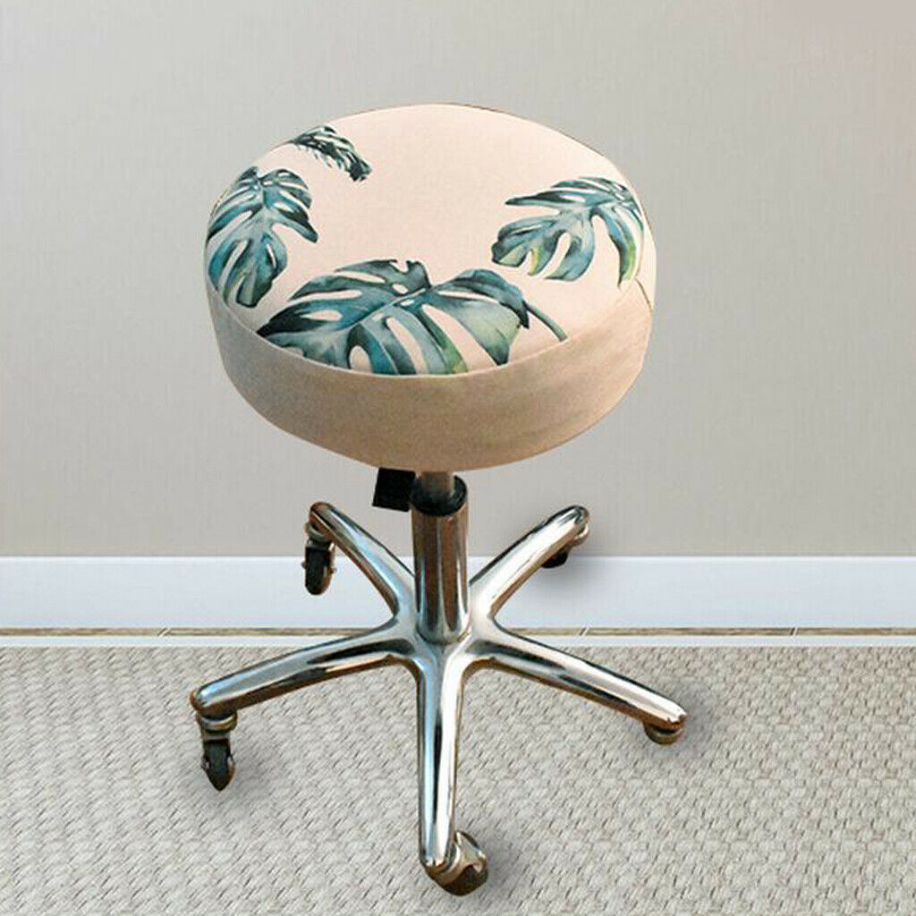 2 Pieces Round Bar Stool Cover Cushion, High Top Chair Seat Covers Anti-slip