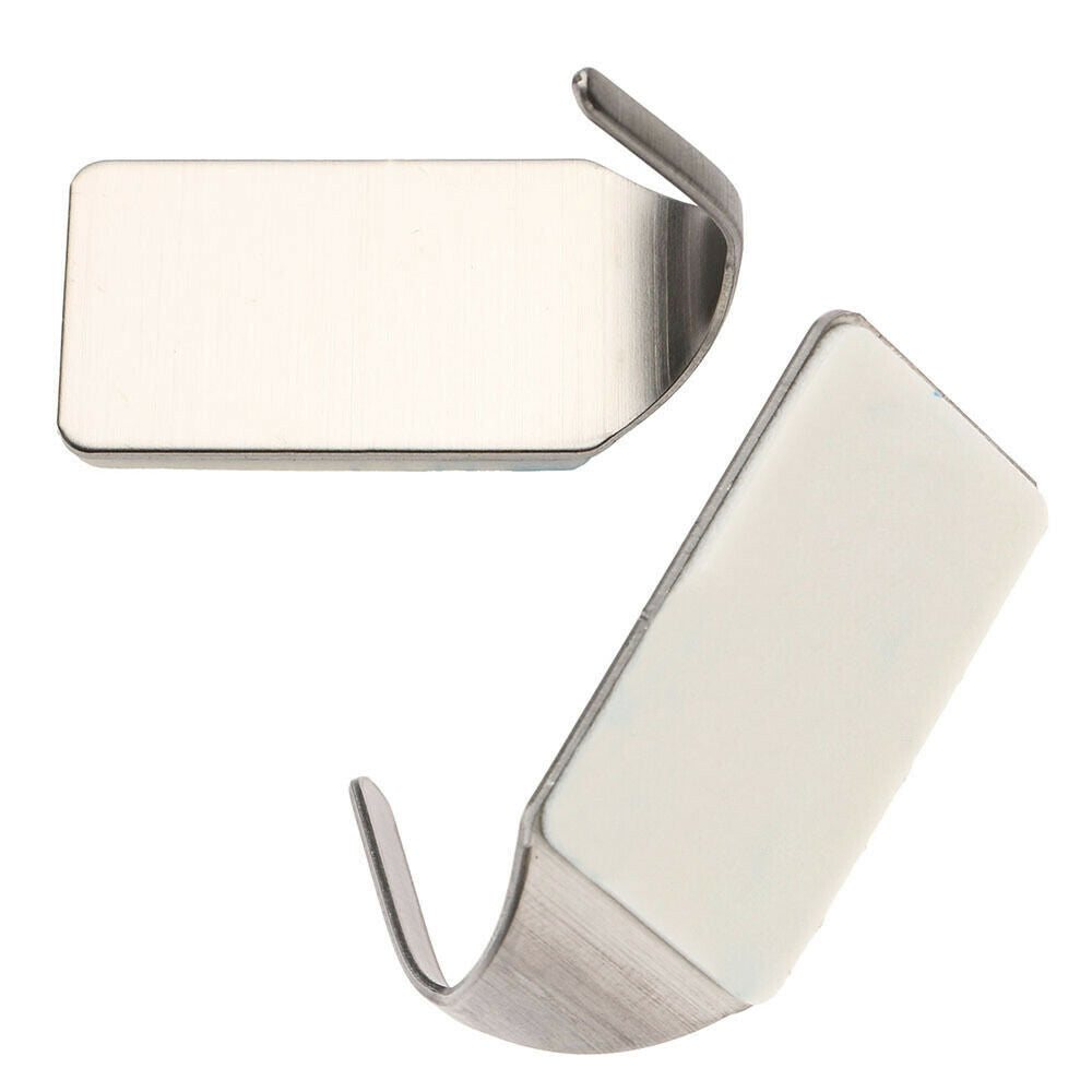 8pcs Use Self Adhesive House Wall Stainless Steel Holder Hook Durable