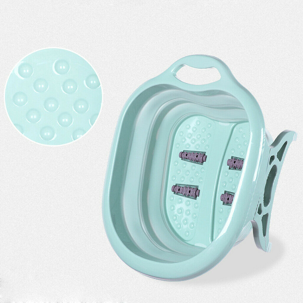 Foot Spa Basin Foot Massage Tub Relief Feet Fatigue Save Space Green