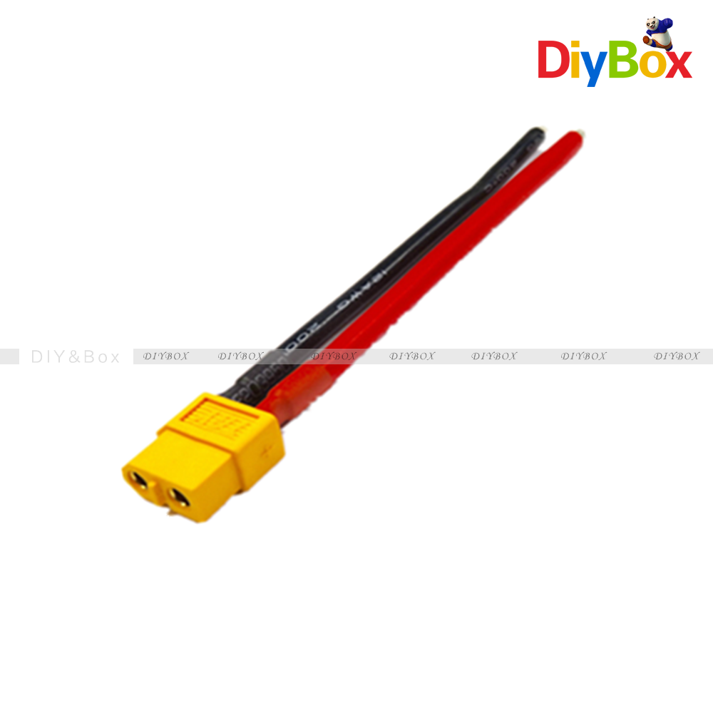 14AWG XT60 Female Connector W/ Housing Silicon Wire Cable  10CM / 100mm