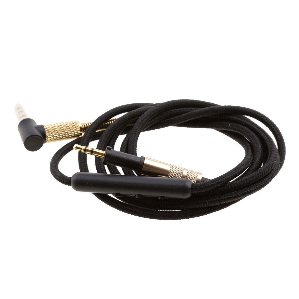 2Pcs 3.5mm Replacement Audio Cable W/Mic for AKG K450 Q460 K451 K480 Headphones