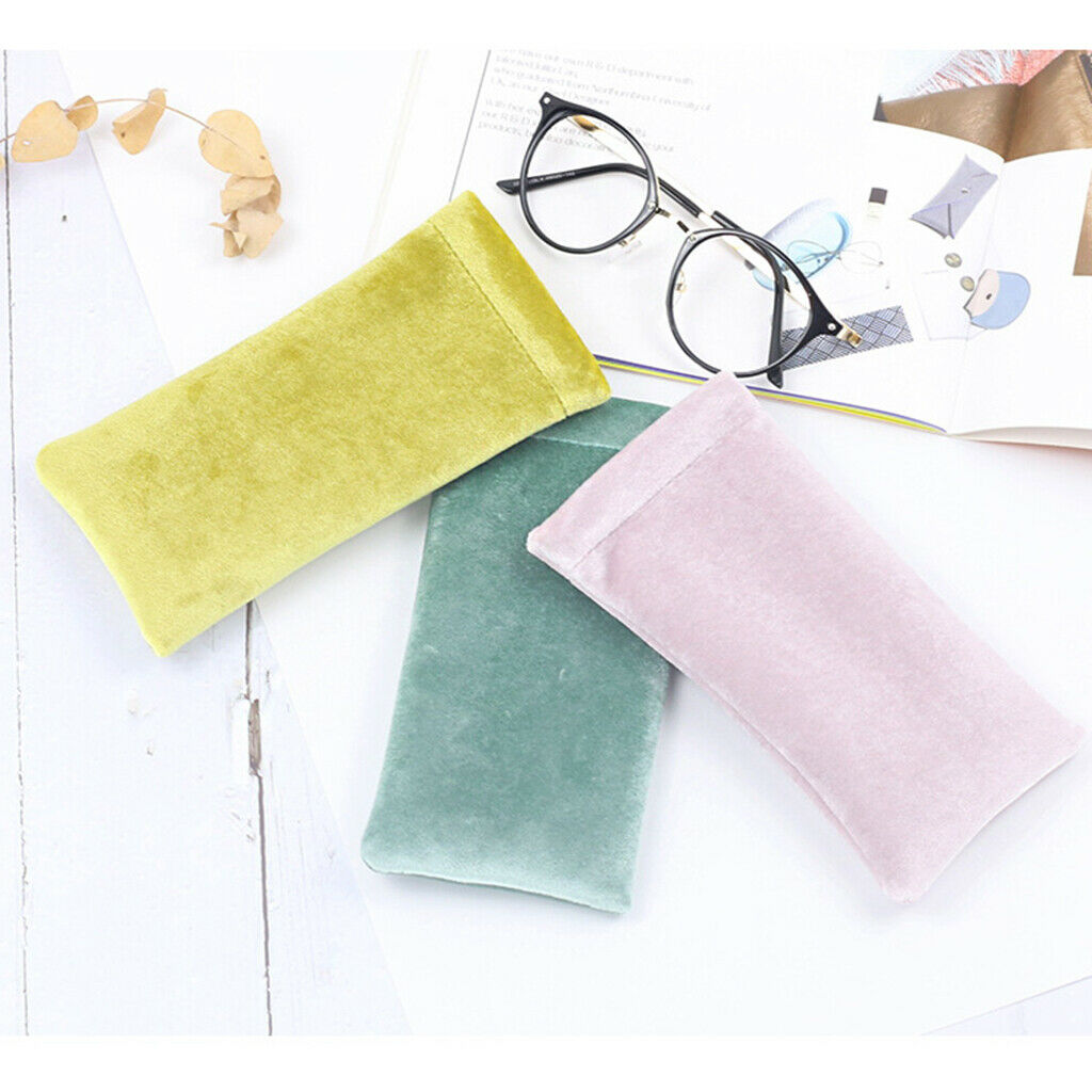 2X Sunglasses Pouch Eyeglass Cases Eyewear Storage Bag Protector Pink