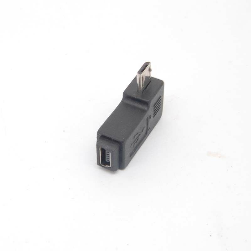 90 Degree right Angle Adapter micro USB Type A B male to mini USB feMale Charger