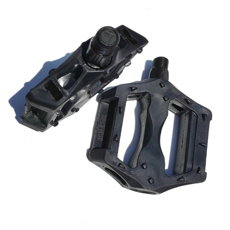 1 Pair Portable Bicycle Pedal Plastic Anti-slip Rivet Cycling Bearing PedalsBDA