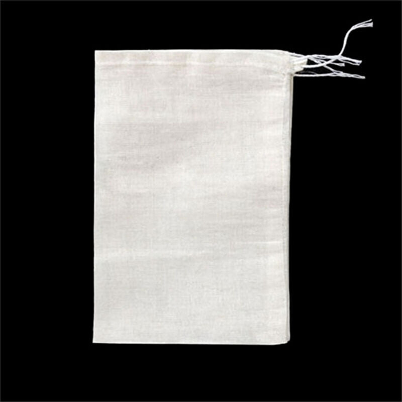 10 Pcs 8x10cm Large Cotton Muslin Drawstring Reusable Bags for Soap Herbs Tea
