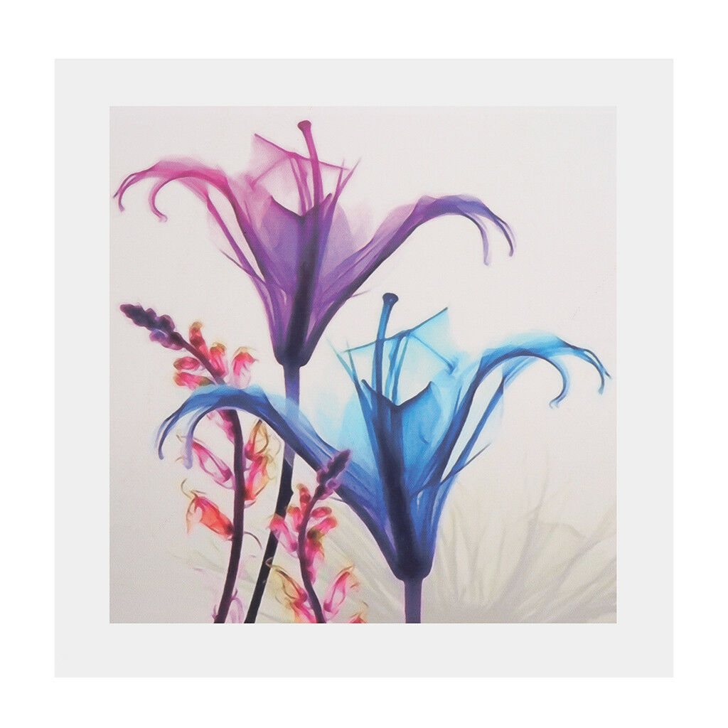 4 Panel Modern Art Painting Oil Painting on Canvas Poster Colorful Flower