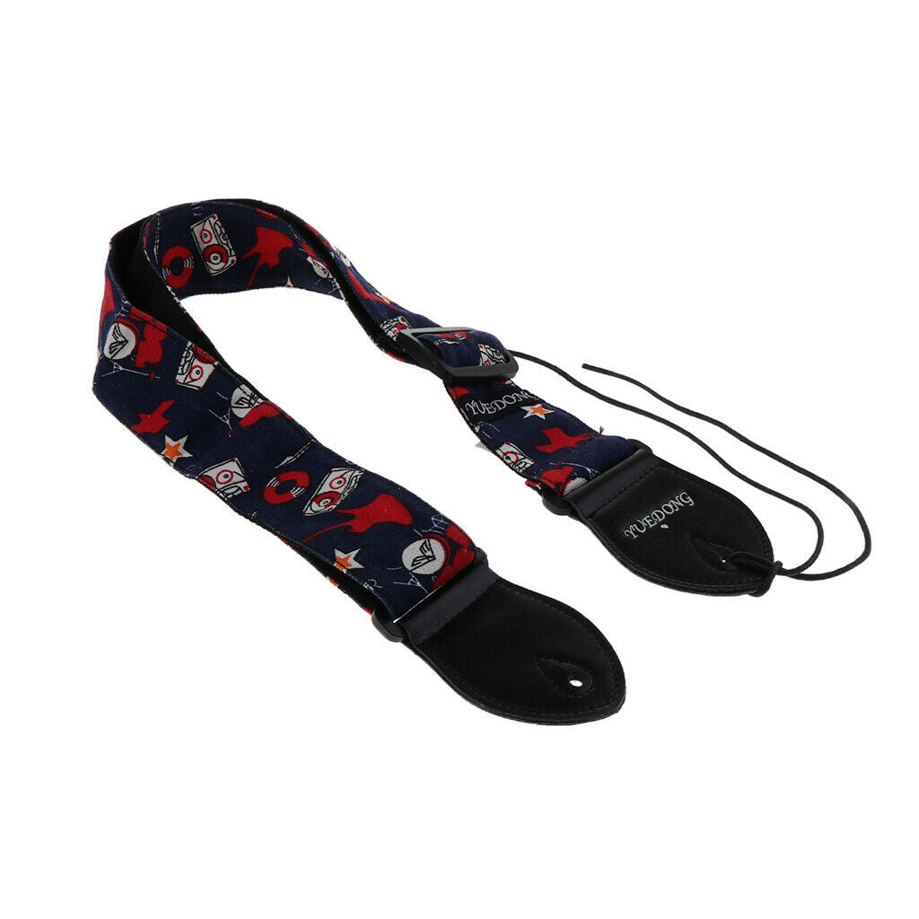 1 Piece Canvas Strap Belt for Acoustic Electric Guitar Red Guitars