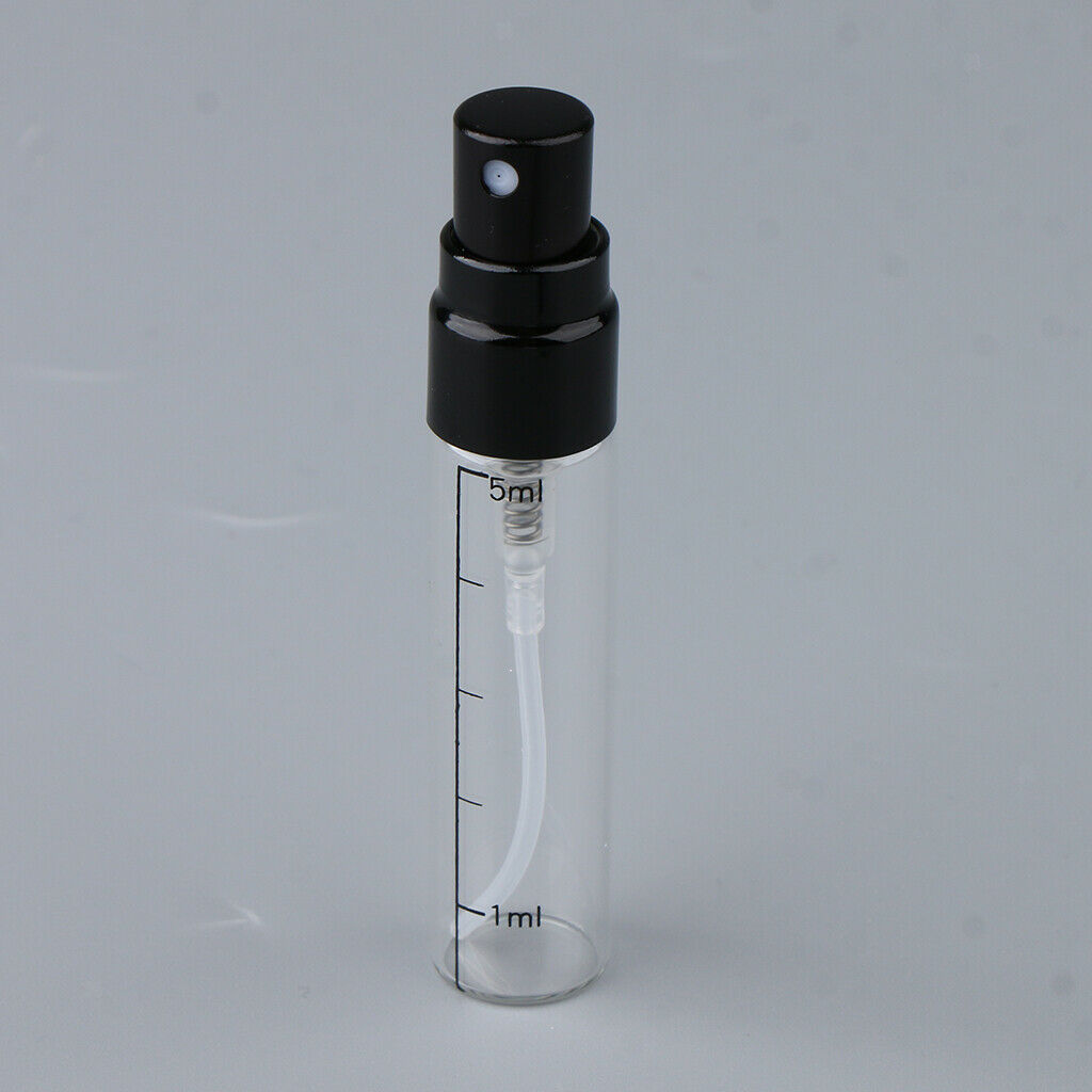 15Pcs/set Empty 5ml Refillable Perfume Bottles Pump Spray Tube Glass Vials