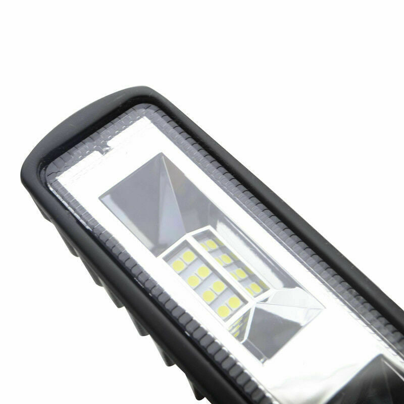 6'' 48W 16LED Work Light Flood Beam Bar Car SUV Front OffRoad Driving Fog Lamps
