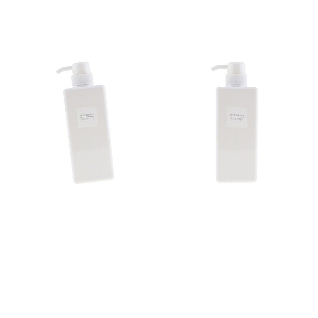 2Pcs Foaming Soap Dispenser Cosmetic Containers Bottle  White 650ml