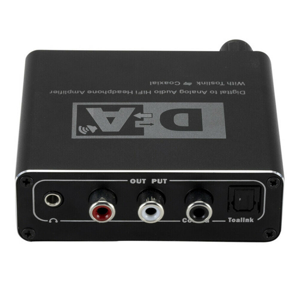 Digital to Analog Audio Converter HiFi RCA Amplifier Decoder Optical Coaxial New