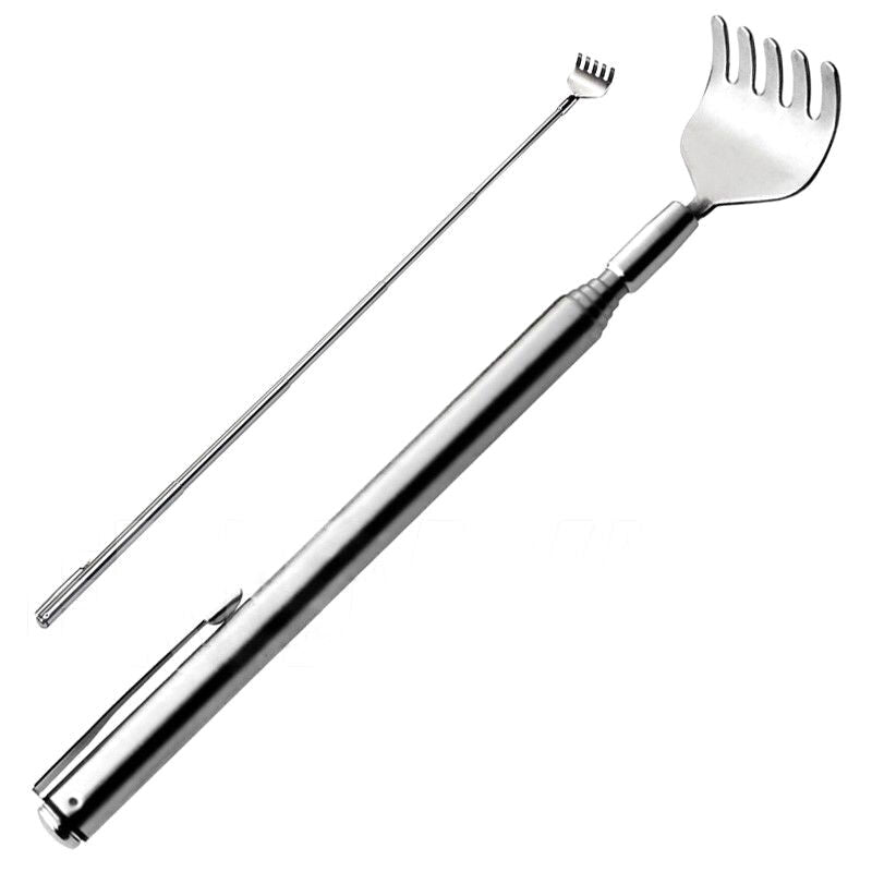 Stainless Telescopic Portable Extendable Handy Pocket Pen Clip Back Scrat.l8