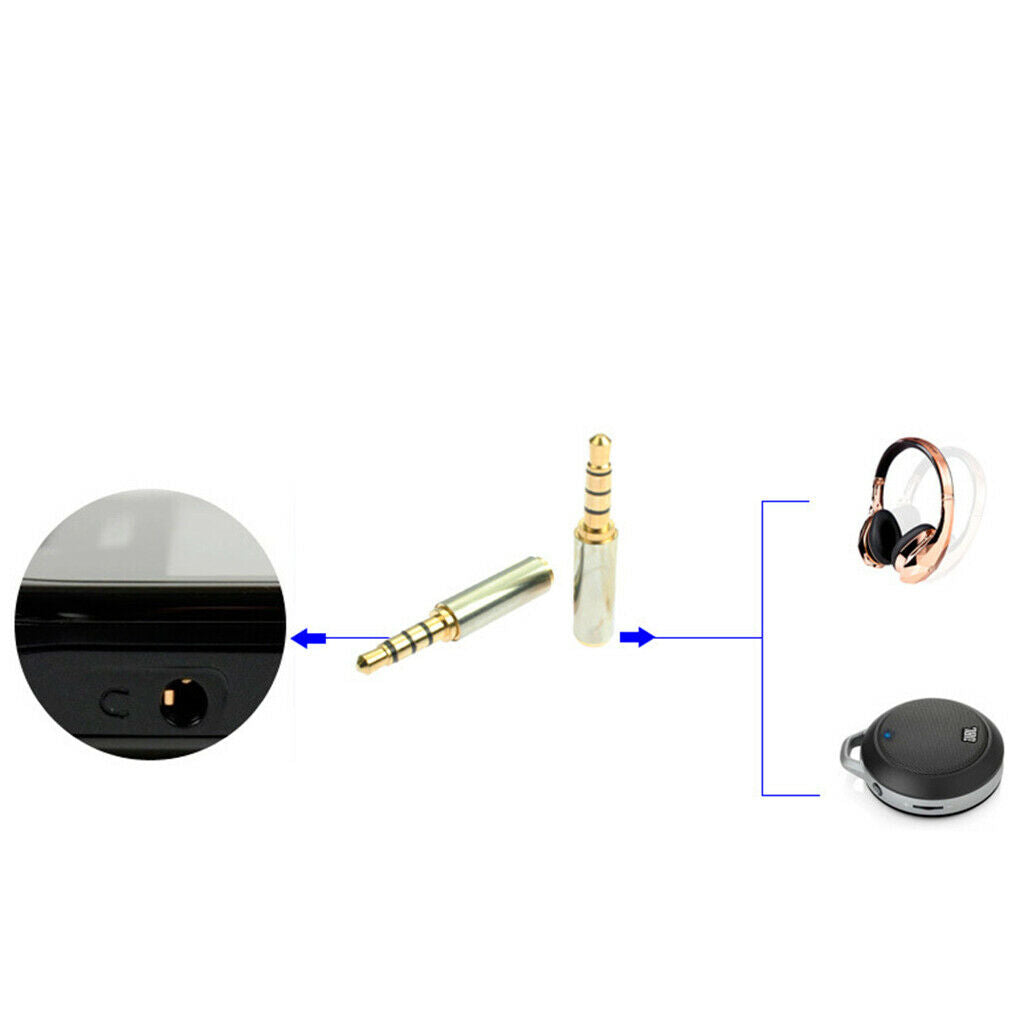 3.5mm Male to 2.5mm Female Headphone Audio Adapter Jack Stereo Mono Earphone