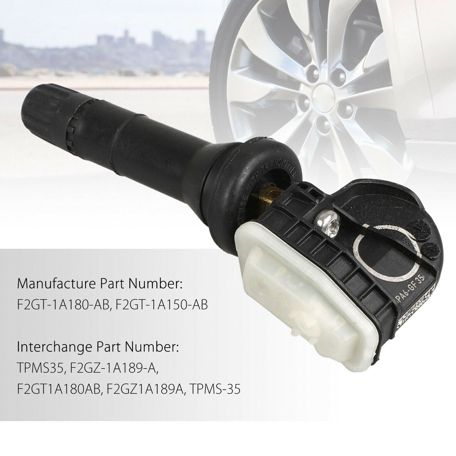 4x TPMS OEM Tire Pressure Sensors For 2015-2018 F-150 Edge Mustang F2GT-1A189-AB