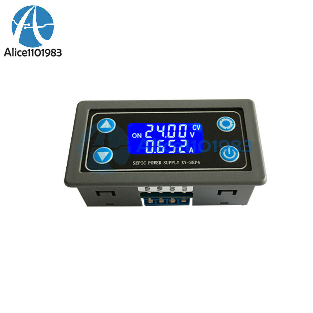 DC 5-30V LCD Adjustable Auto DC-DC Buck Boost Converter Power Supply Module