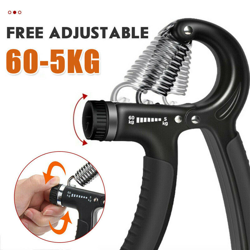 Metal Strength Exercise Gripper Hand Grippers Grip Forearm Wrist Grips 5-60KG