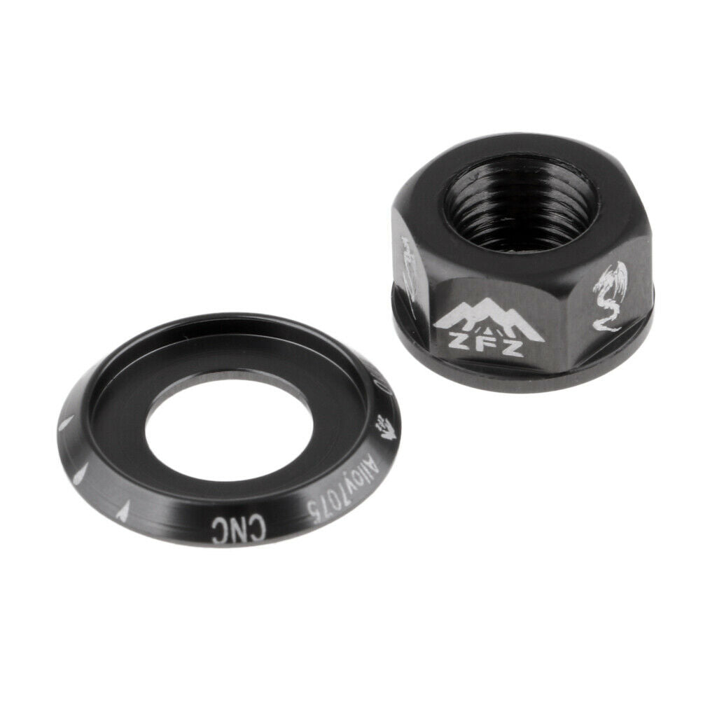 2Pc Track Wheel Nuts  Fixie Quick Release M10 Axle Screw For Rear Hub