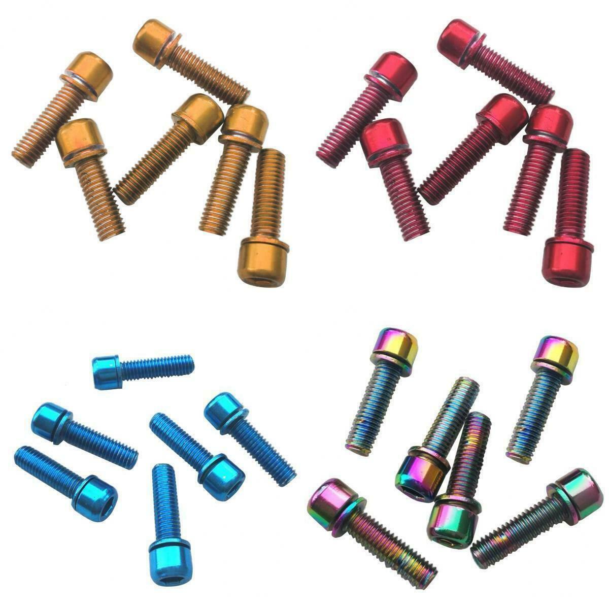 24x MTB Road Bike Bicycle M5x18 Handlebar Rear Rack Hex Socket Screw Bolt
