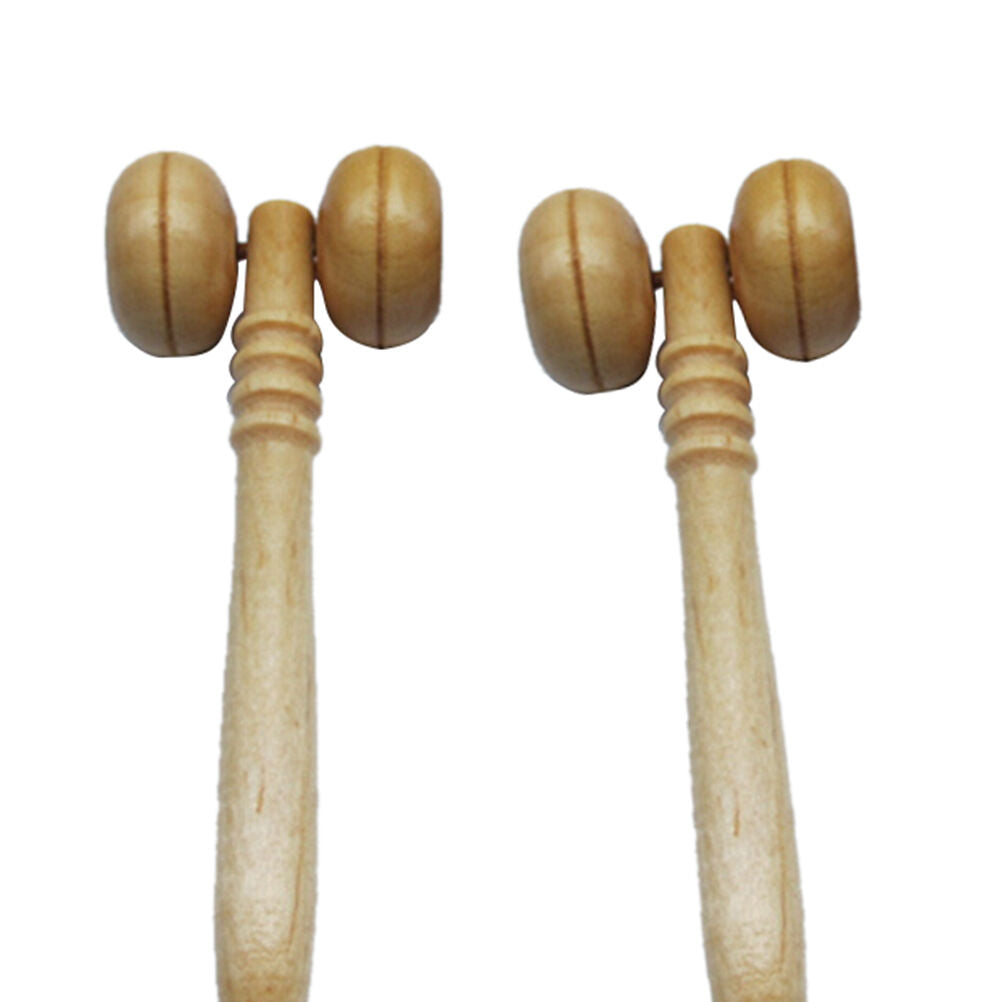 Wooden Roller Health Massager Reflexology Face Body Stress Relief Relax S.l8